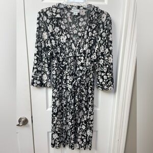 Motherhood collared maternity dress 3/4 sleeve